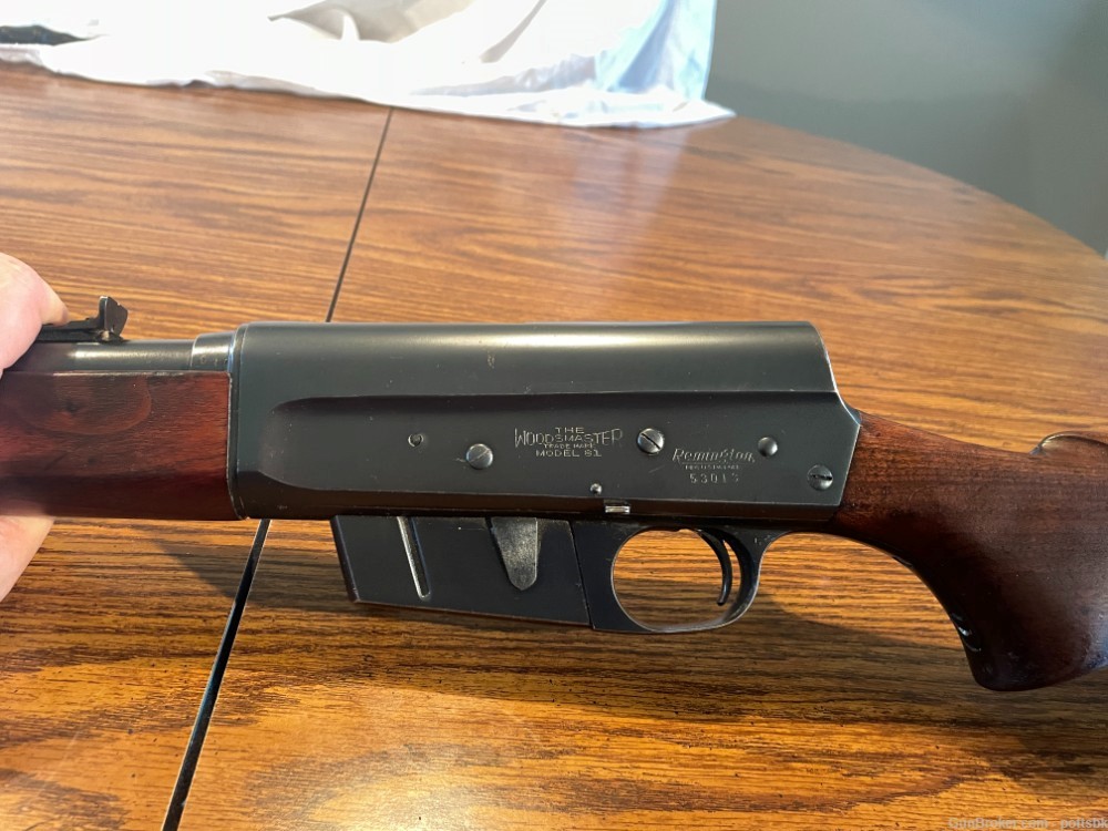 Remington 81 Woodsmaster semi-auto rifle.  300 Savage.  Takedown. -img-4