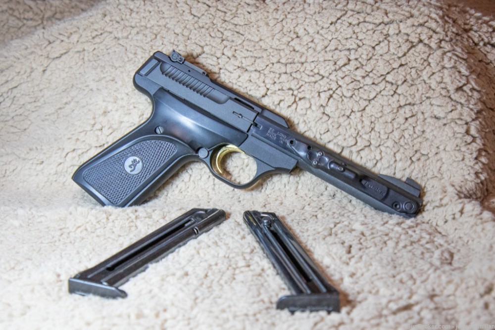 Browning Buck Mark .22LR semi-automatic pistol with Laser, two mags-img-1