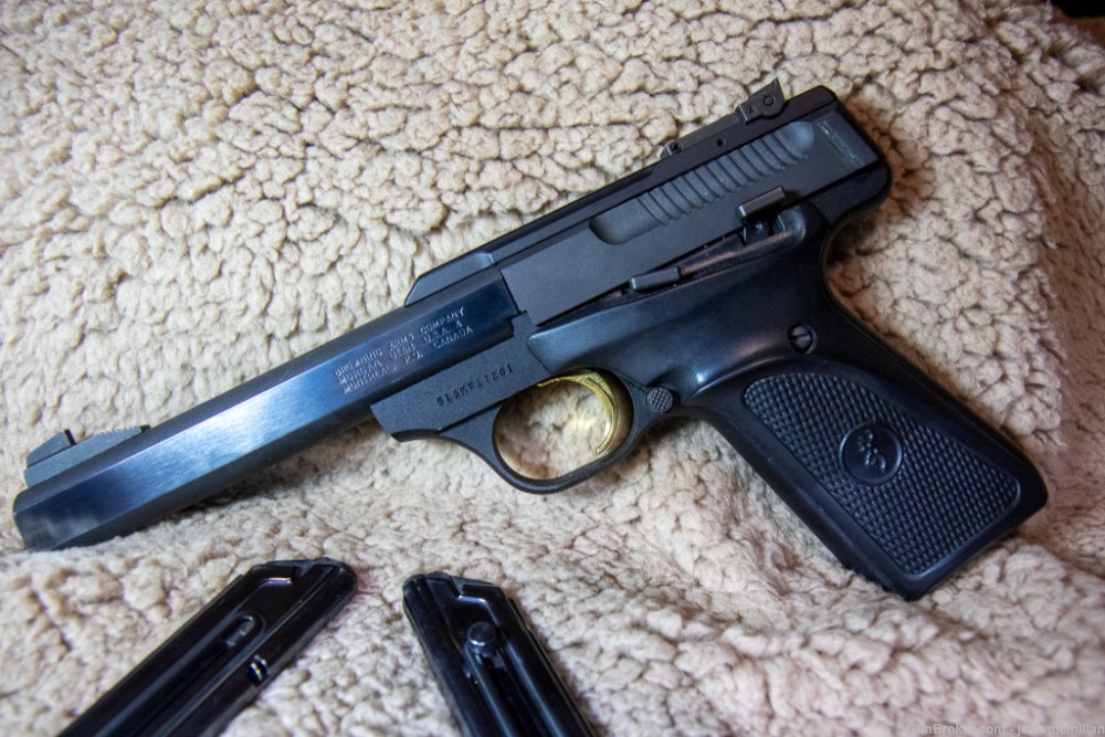 Browning Buck Mark .22LR semi-automatic pistol with Laser, two mags-img-3