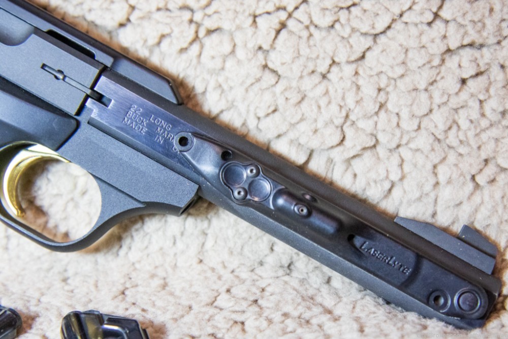 Browning Buck Mark .22LR semi-automatic pistol with Laser, two mags-img-2