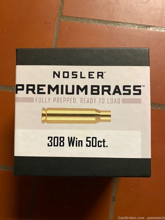 NOSLER 308 Win 50 PIECES  NEW BRASS NIB-img-0