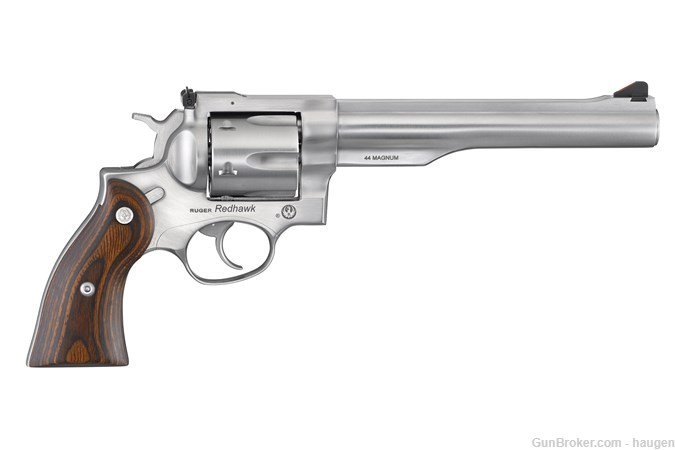 RUGER REDHAWK 44MAG DA 7.5" SS AS 5041 | BBL SHROUD | WD GRIPS-img-0