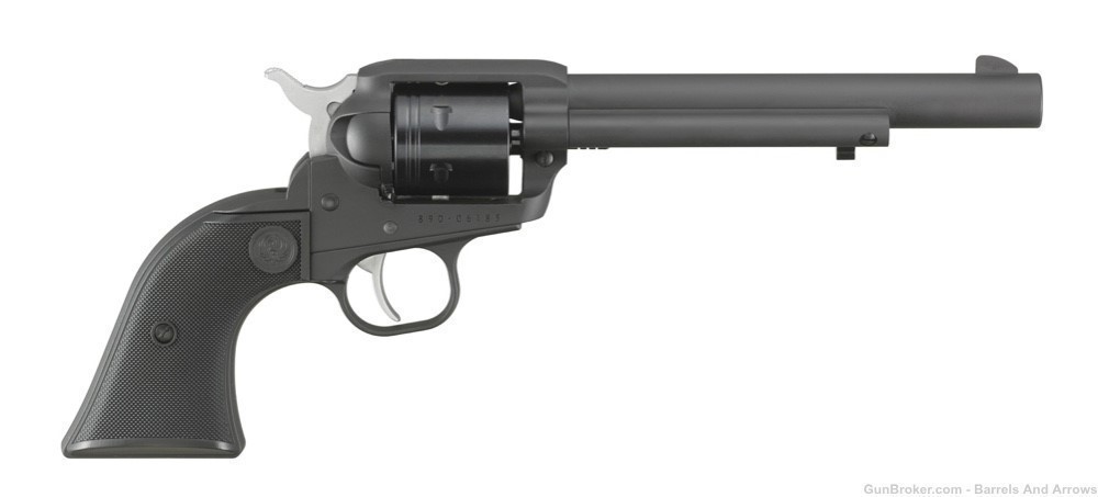Ruger 2042 Wrangler Single Action Revolver, 22 LR, 6.5" Bbl, Black Cerakote-img-0