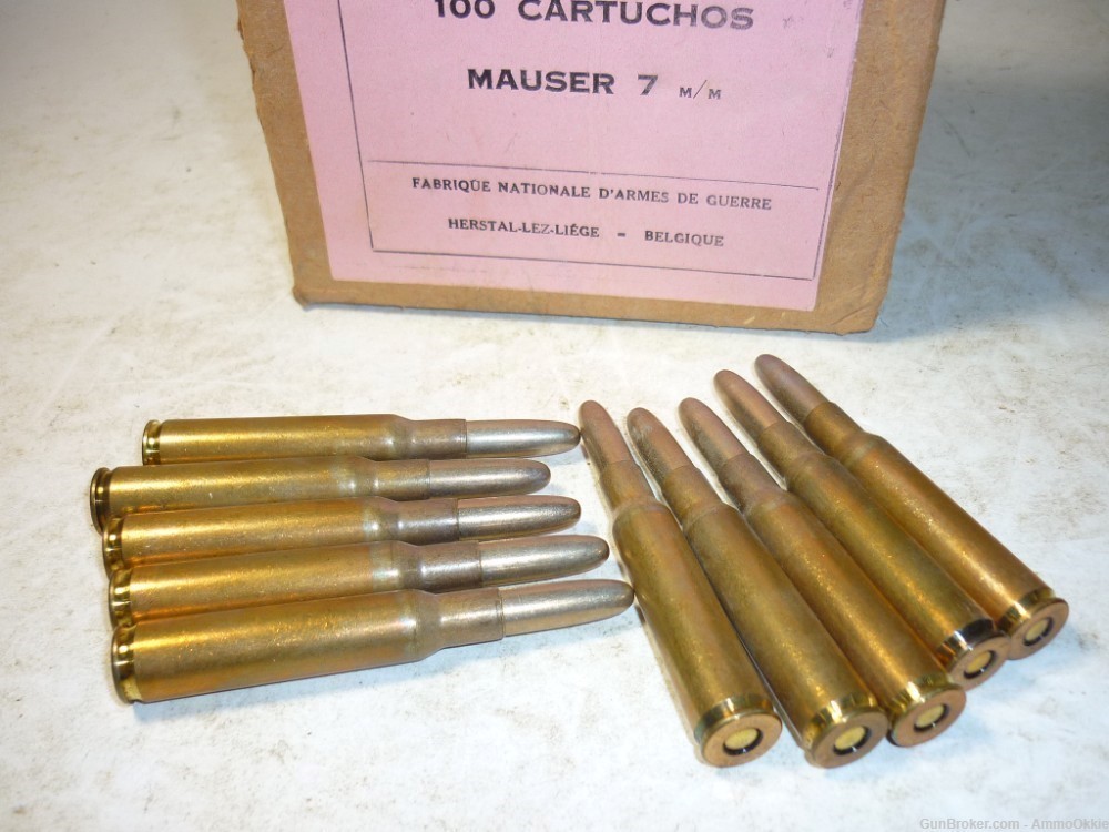 10rd - 1936 FN Belgium - 7x57 7mm Mauser - ORIGINAL ROUND NOSE - 1924/30-img-6