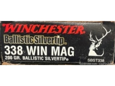 .338 Winchester magnum silvertip Supreme 338 Win Mag 200 gr. 20 rds.