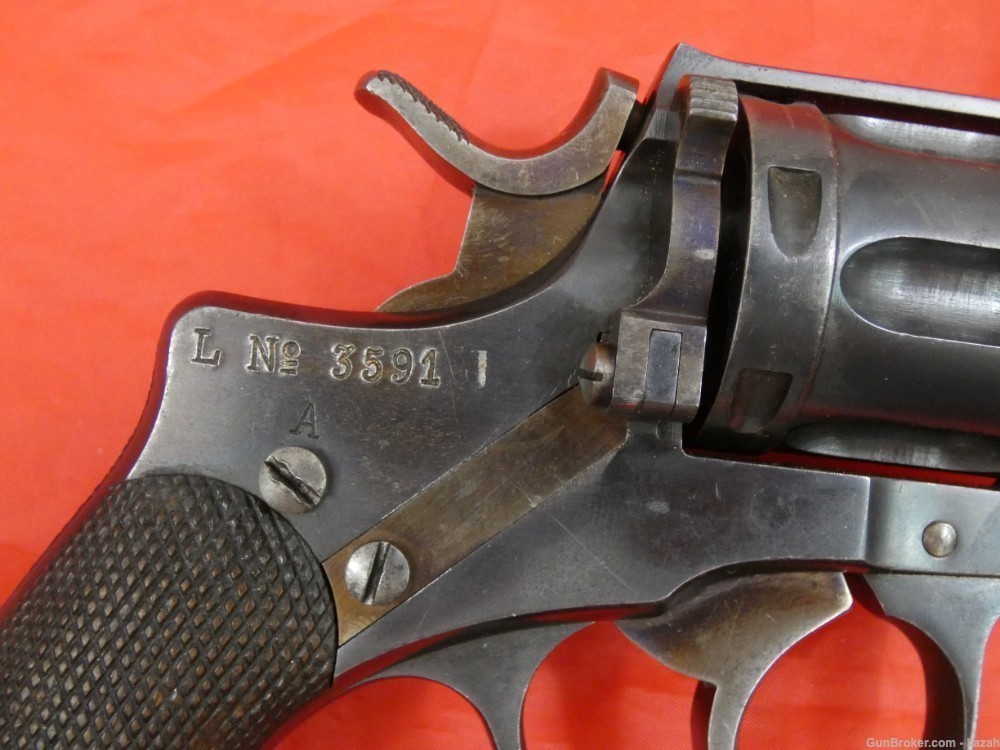 FINE SWEDISH HUSQVARNA M/87 ( M/1887 ) NAGANT REVOLVER 7.5mm EXCELLENT COND-img-6