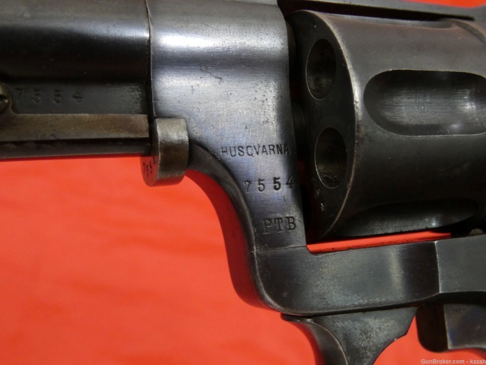 FINE SWEDISH HUSQVARNA M/87 ( M/1887 ) NAGANT REVOLVER 7.5mm EXCELLENT COND-img-22