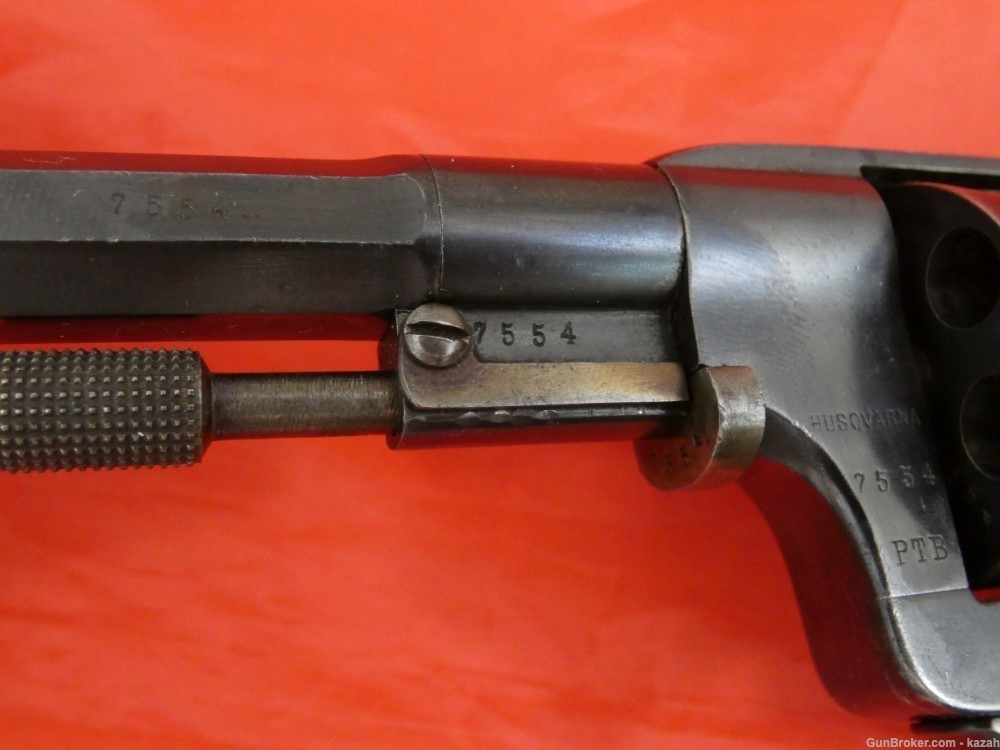 FINE SWEDISH HUSQVARNA M/87 ( M/1887 ) NAGANT REVOLVER 7.5mm EXCELLENT COND-img-21