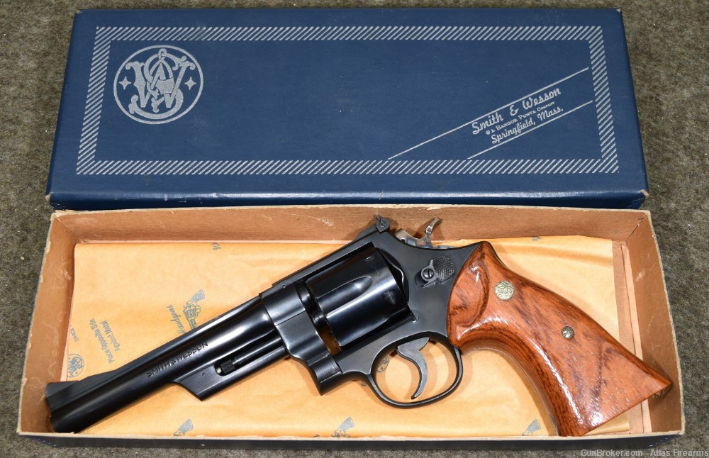 Smith & Wesson Model 28-2 The Highway Patrolman .357 Magnum 6" 1975 - Mint-img-0