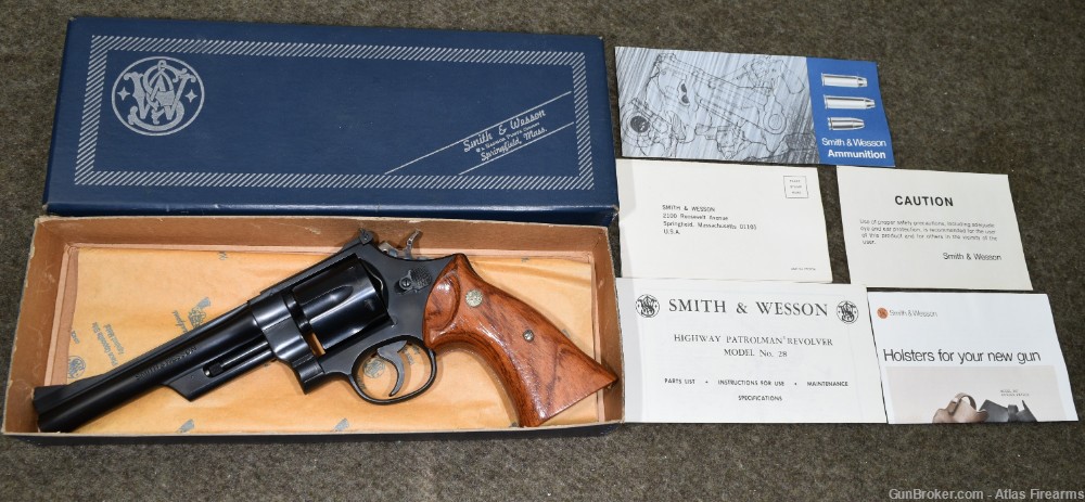 Smith & Wesson Model 28-2 The Highway Patrolman .357 Magnum 6" 1975 - Mint-img-43