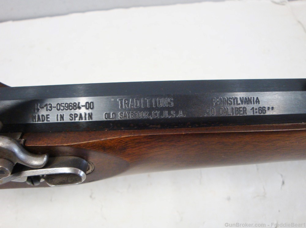 Traditions Pennsylvania Muzzleloading Flintlock Rifle 50 Cal 40.25” Bbl. -img-5