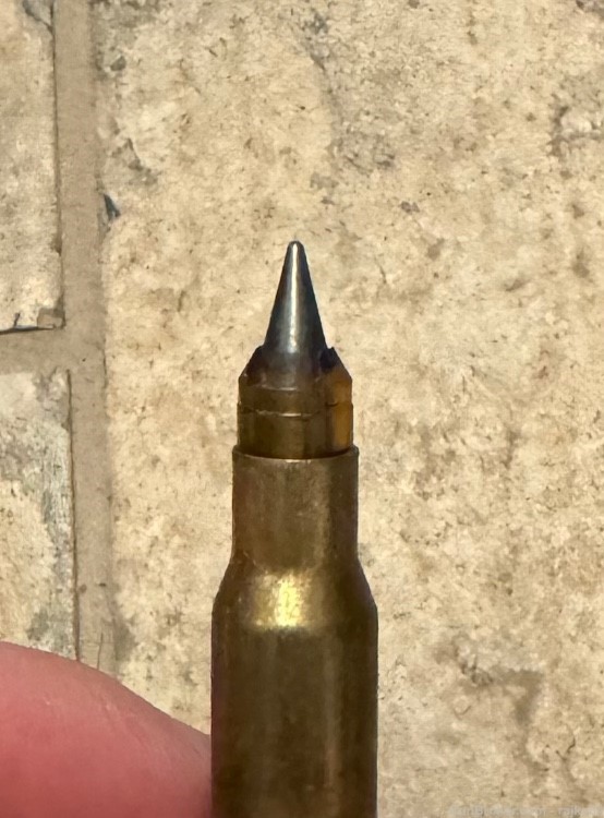Rare slap .308 sabot Winchester tungsten factory ammo rounds 1 round 1990-img-1
