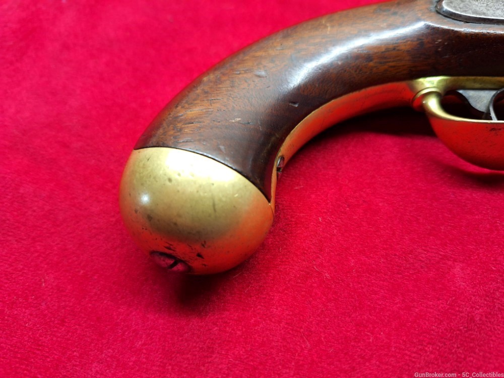 U.S. Contract Model 1842 Percussion Pistol H. Aston Dated 1851 Antique-img-2