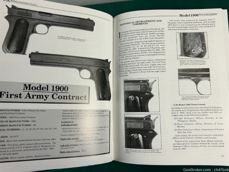 U S Military Automatic Pistols Volume 1: 1894-1920 Signed EDWARD MEADOWS-img-5