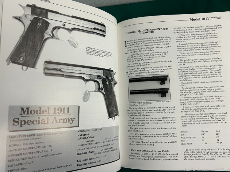 U S Military Automatic Pistols Volume 1: 1894-1920 Signed EDWARD MEADOWS-img-7