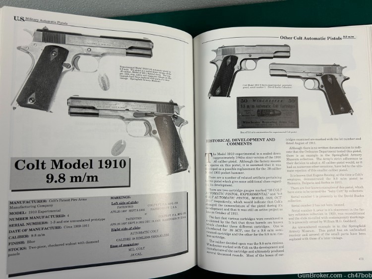 U S Military Automatic Pistols Volume 1: 1894-1920 Signed EDWARD MEADOWS-img-25