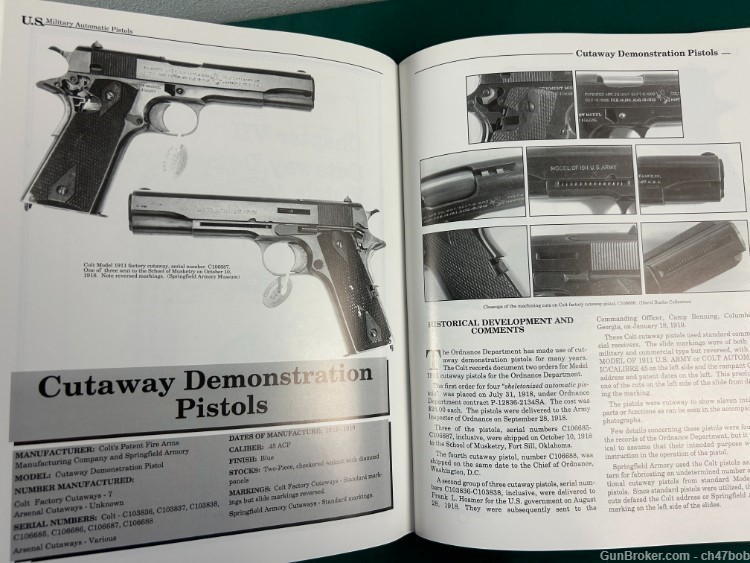 U S Military Automatic Pistols Volume 1: 1894-1920 Signed EDWARD MEADOWS-img-26