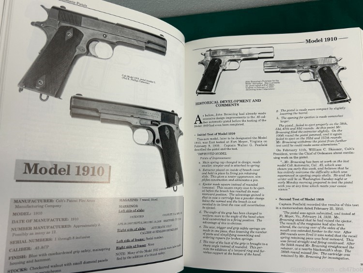 U S Military Automatic Pistols Volume 1: 1894-1920 Signed EDWARD MEADOWS-img-6