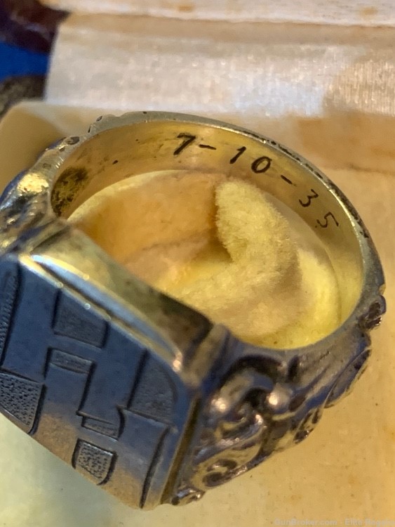 Heinrich Himmler’s Personal Monogrammed SS Ring German WWII Vet Acquired -img-5