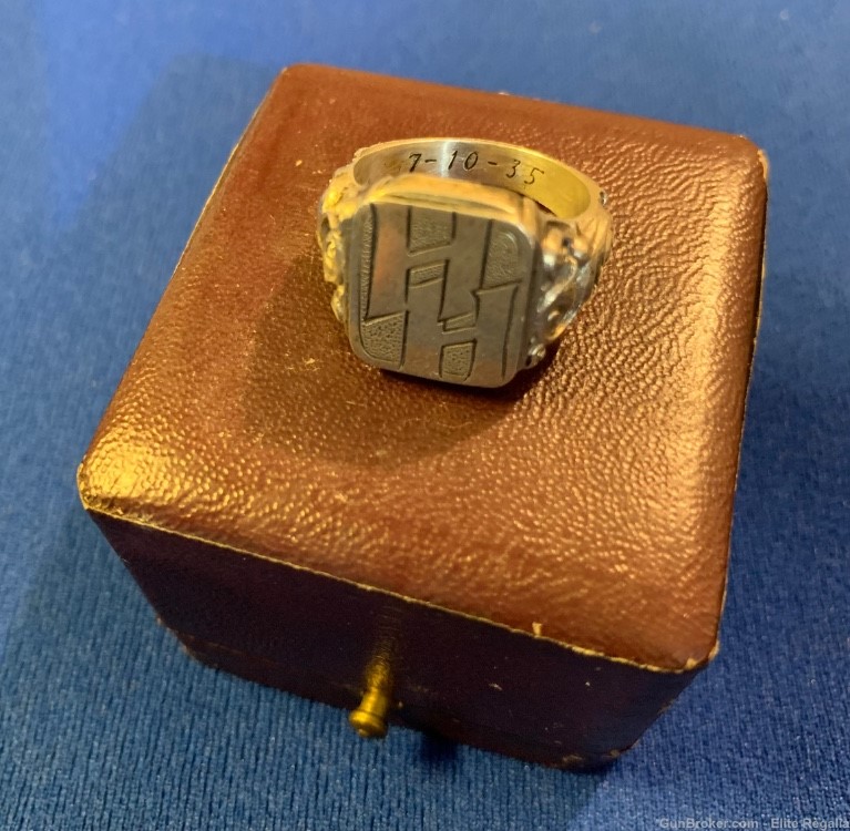 Heinrich Himmler’s Personal Monogrammed SS Ring German WWII Vet Acquired -img-0