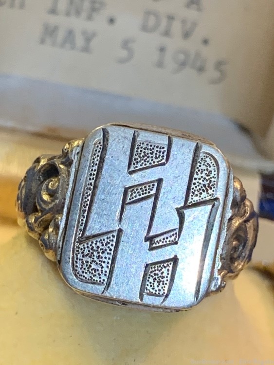Heinrich Himmler’s Personal Monogrammed SS Ring German WWII Vet Acquired -img-4