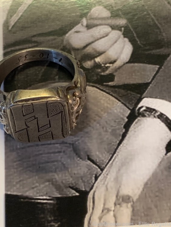 Heinrich Himmler’s Personal Monogrammed SS Ring German WWII Vet Acquired -img-13