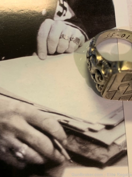 Heinrich Himmler’s Personal Monogrammed SS Ring German WWII Vet Acquired -img-11