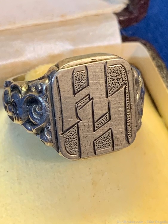 Heinrich Himmler’s Personal Monogrammed SS Ring German WWII Vet Acquired -img-2