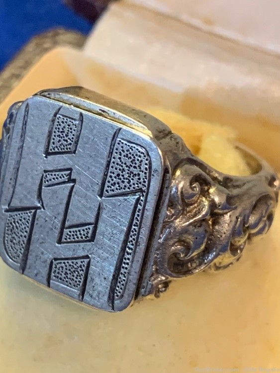 Heinrich Himmler’s Personal Monogrammed SS Ring German WWII Vet Acquired -img-3