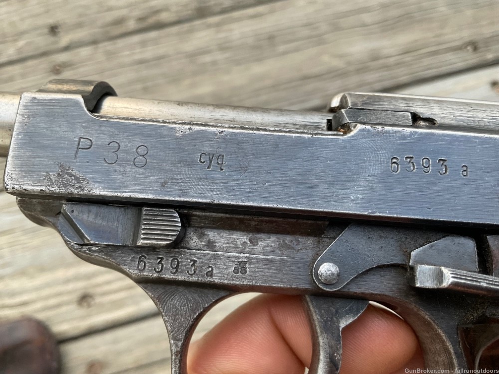 German P38 Pistol 9mm CYQ Spreewerke March 1943 All Matching Non Import C&R-img-11