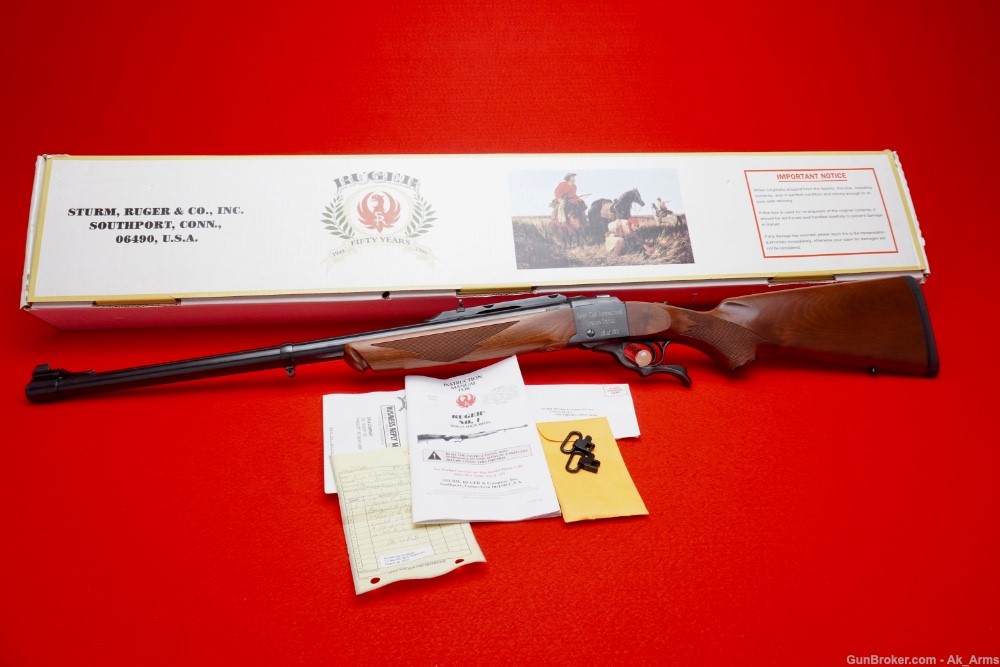 1999 Ruger No. 1 .416 Rigby Wood Stock Year Of The Rhino *FACTORY ENGRAVED*-img-5