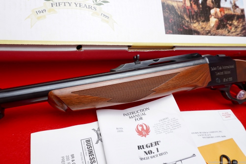 1999 Ruger No. 1 .416 Rigby Wood Stock Year Of The Rhino *FACTORY ENGRAVED*-img-7