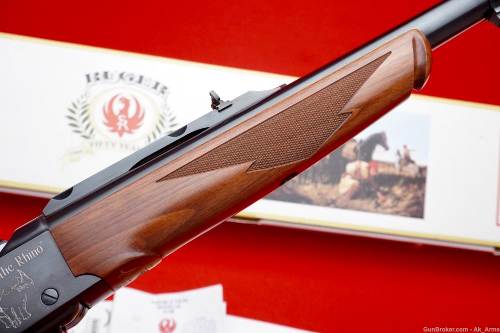 1999 Ruger No. 1 .416 Rigby Wood Stock Year Of The Rhino *FACTORY ENGRAVED*-img-22