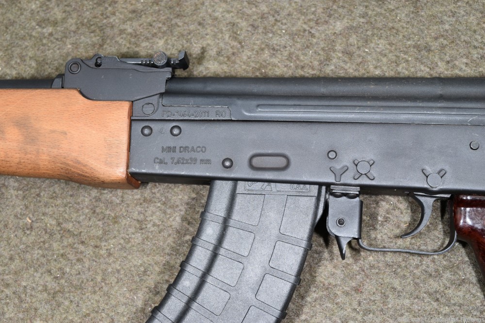 CAI-Century Arms Mini Draco 7.62x39 30rd 7.75" Black AK Pistol - HG2137N-img-2