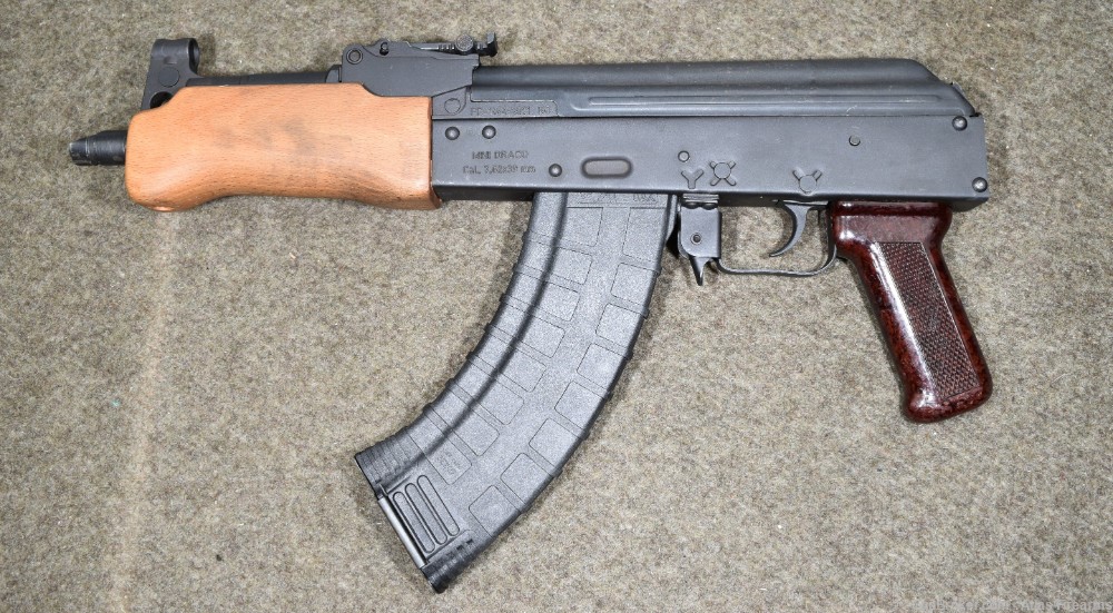 CAI-Century Arms Mini Draco 7.62x39 30rd 7.75" Black AK Pistol - HG2137N-img-0
