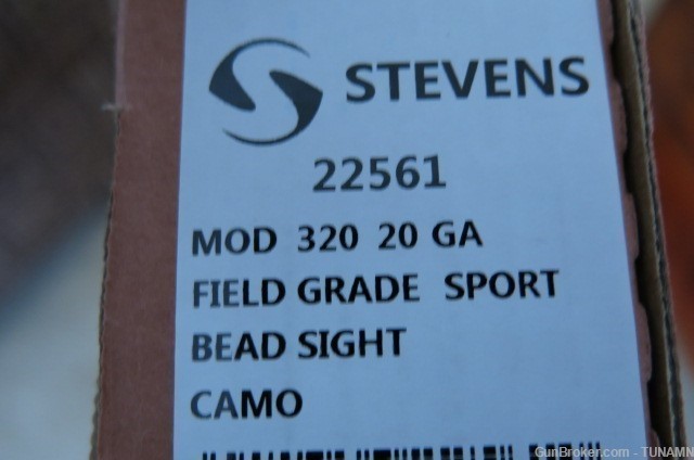 Stevens 20 Ga Model 320 Youth Shotgun 22 1/2"Barrel Muddy Girl Factory New -img-6