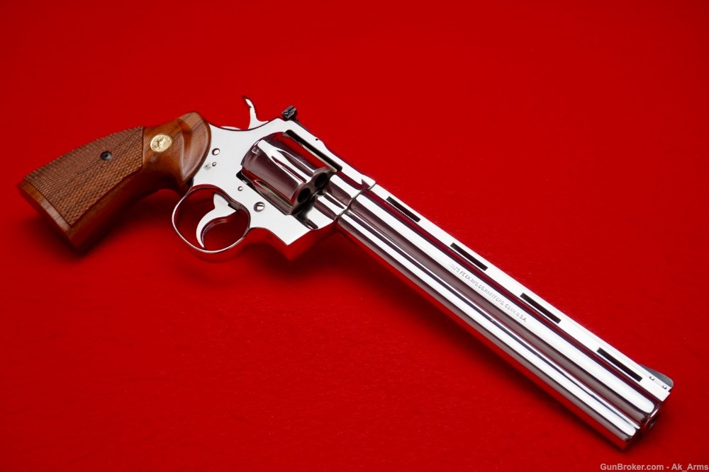 1980 Colt Python .38 Spl Nickel 8" *HIGHLY SCARCE TARGET MODEL* 1 of 251-img-4