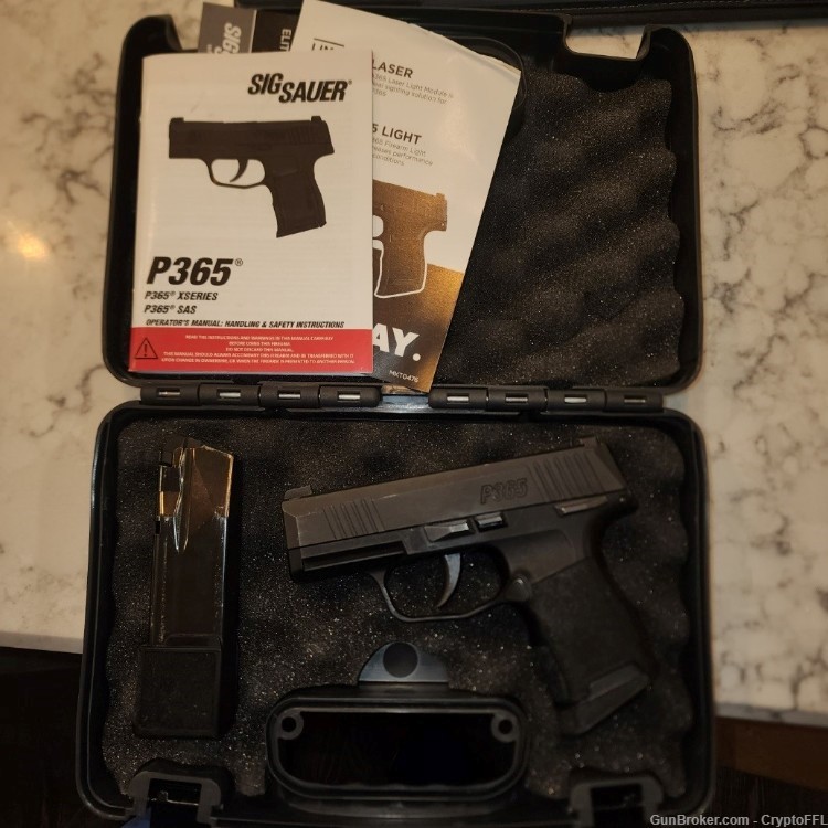 Sig Sauer P365 3.1" Nitron Black X-Ray3 with 3 Holsters-img-0
