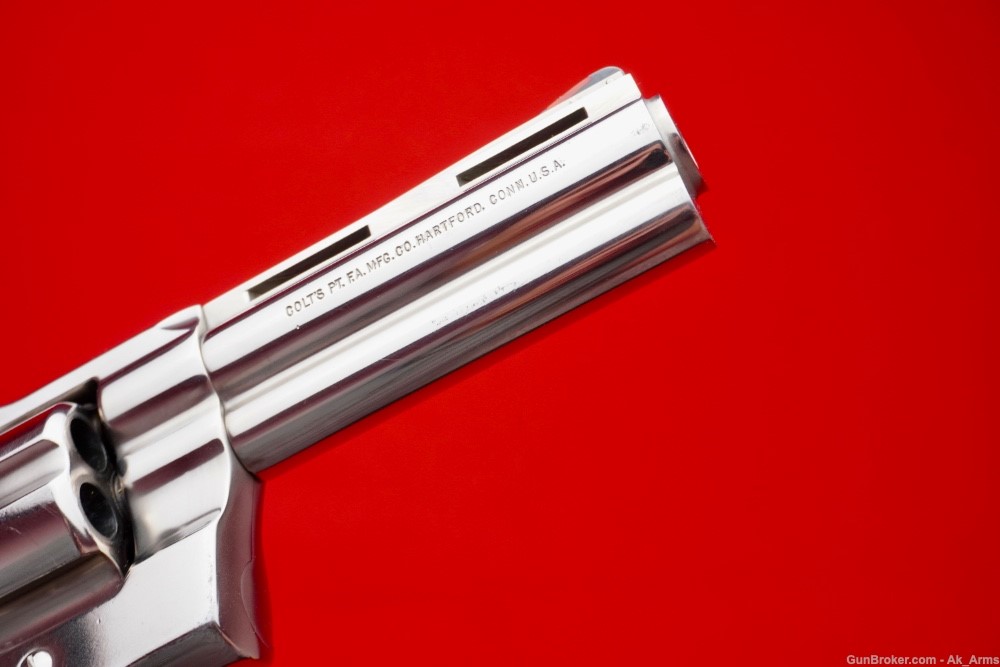 RARE 1983 Colt Python 4" .357 Magnum *FACTORY E-NICKEL FINISH* Collector!-img-9
