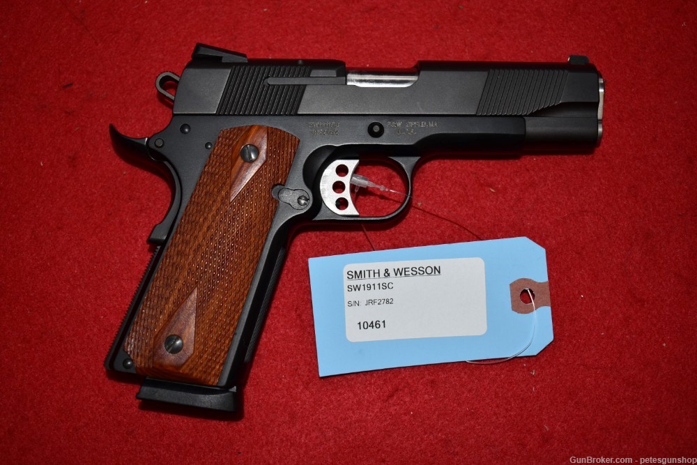 Smith & Wesson SW1911SC BEAUTIFUL, With Box, NICE! Penny START!-img-3