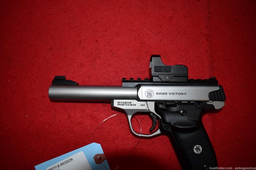 Smith & Wesson Victory Target Pistol .22 LR, W/ Red Dot W/ Box Penny START!-img-9
