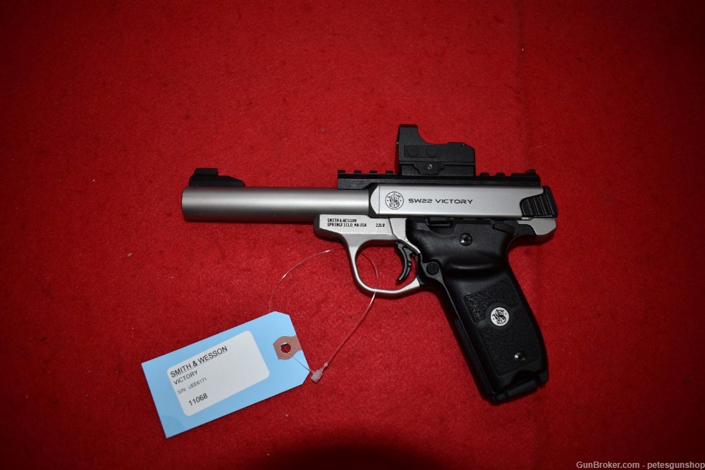 Smith & Wesson Victory Target Pistol .22 LR, W/ Red Dot W/ Box Penny START!-img-10