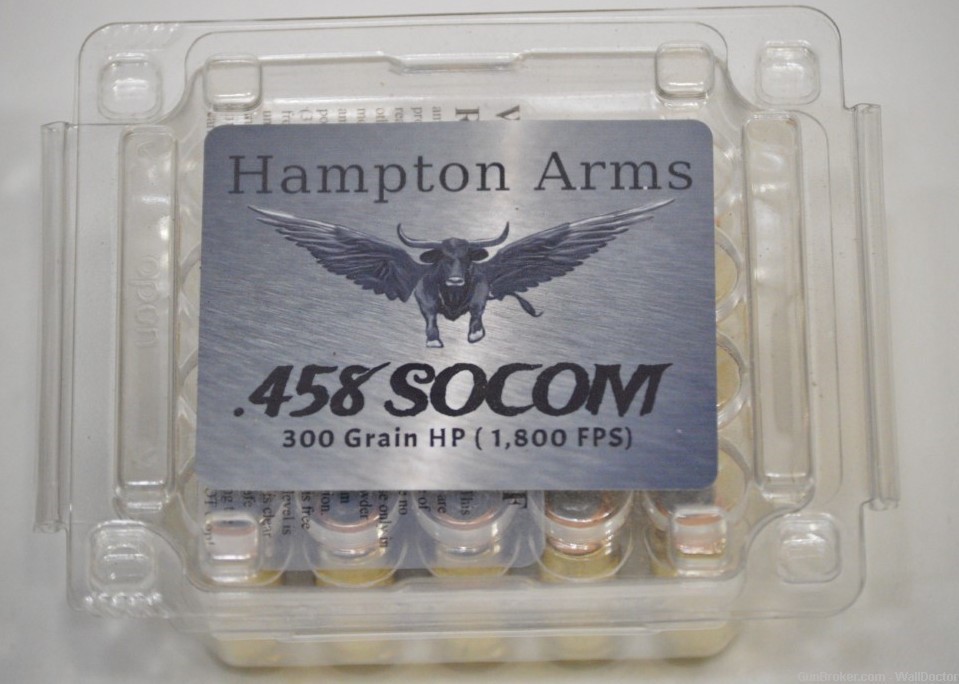 .458 Socom 300 GR Jacketed hollow point New Lower Price-img-0