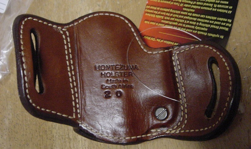 Montezuma Hip Side Belt Holster Glock 20 Tan-img-1