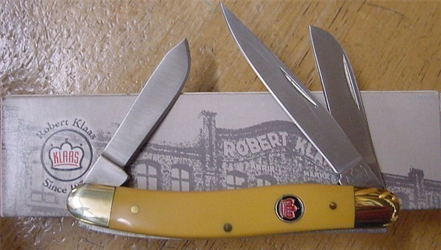 Klaas Medium Stockman Knife Yellow KC3328-img-0
