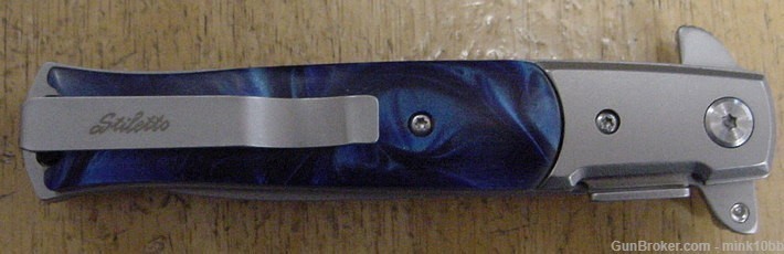 Stilletto Type 5in  Blade Knife Blue -img-1