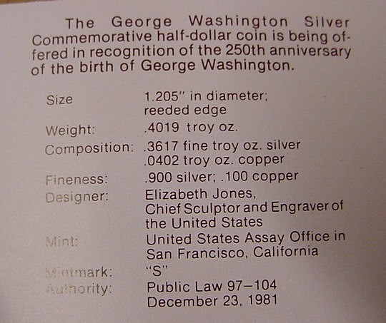 1982 George Washington Half Dollar  Proof Coin-img-1