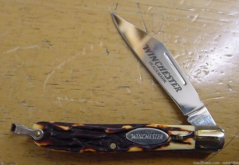 Winchester 3'' Buckstag Poney Jack Knife-img-0