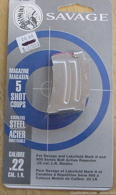 Savage 22 Cal. Rifle Magazine 5 rd.-img-0