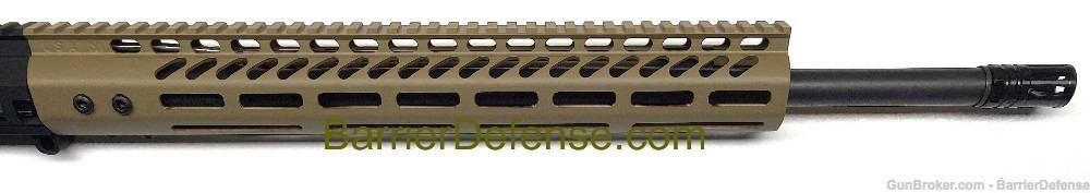 AR-10 2-Tone 20" Complete 6.5 Creedmoor Upper with 15" Slim FDE M-Lok AR10-img-2